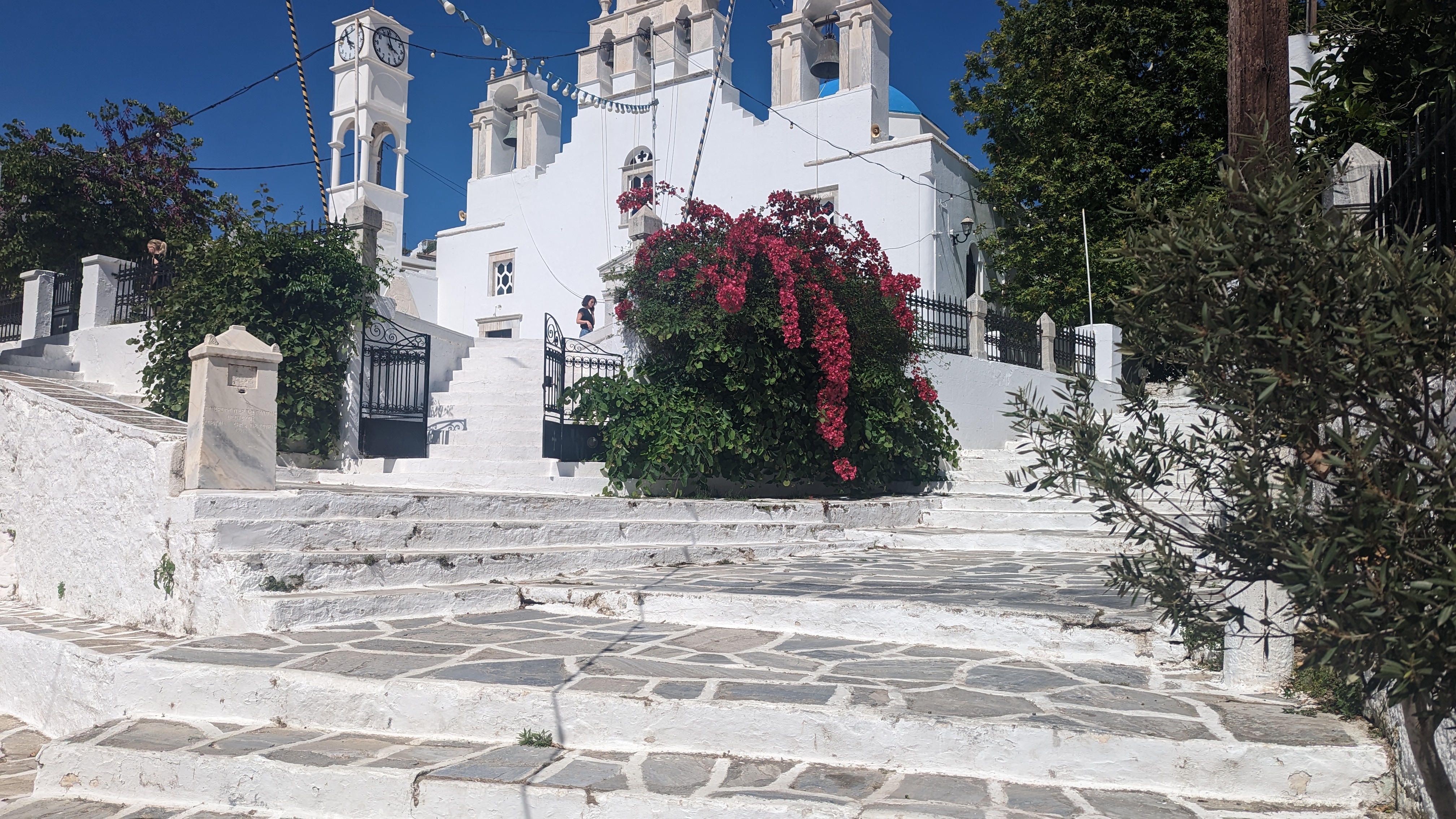 Steps in Naxos Town